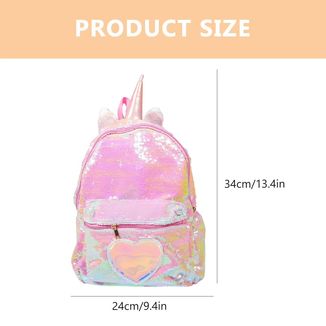 Girls Unicorn Sequin Backpack