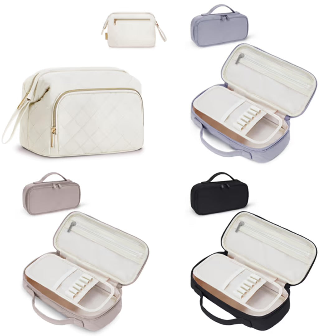 Large Capacity Pencil Case with 3 Compartments for School & Office