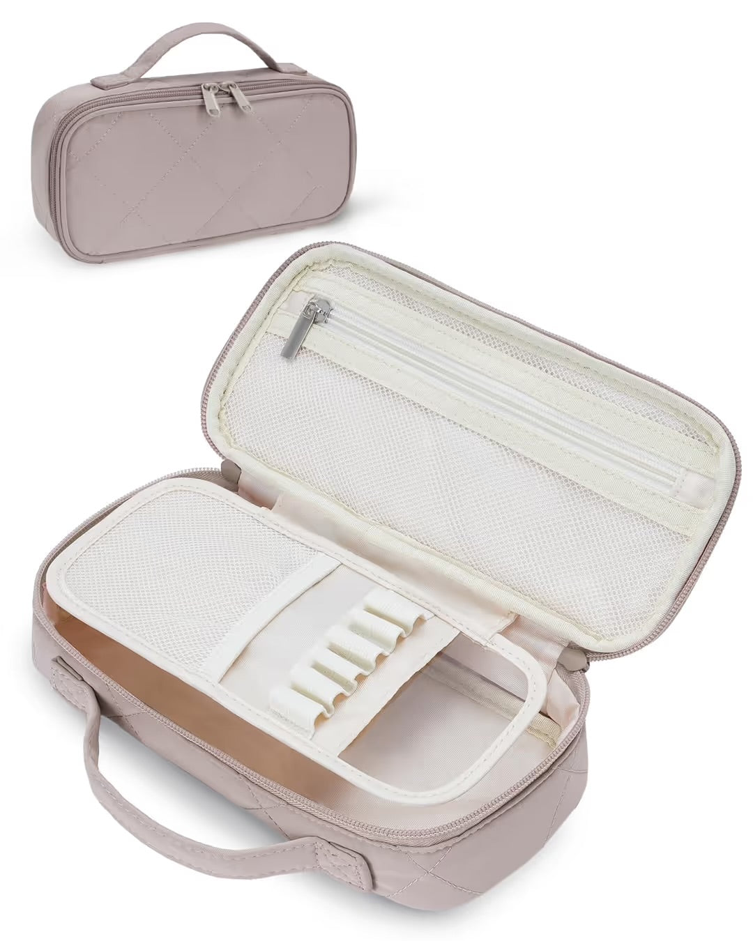 Large Capacity Pencil Case with 3 Compartments for School & Office