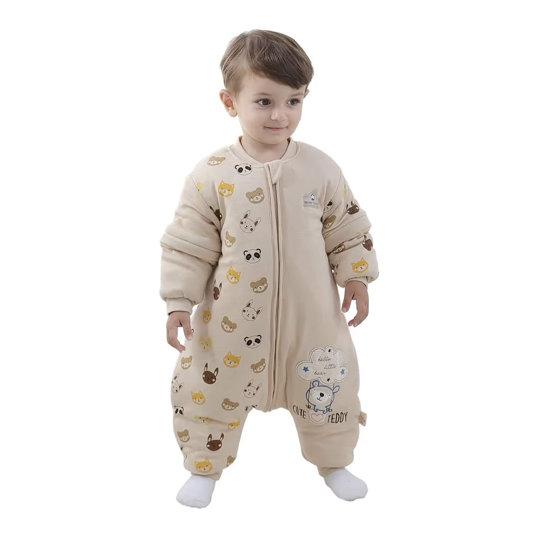 Mosebears Baby Sleeping Bag, 2.5 TOG baby sleep sack with Legs 80cm