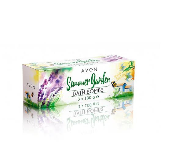 Avon Summer Garden Bath Bombs 3x100g Lavender, Orange Blossom & Honey New sealed