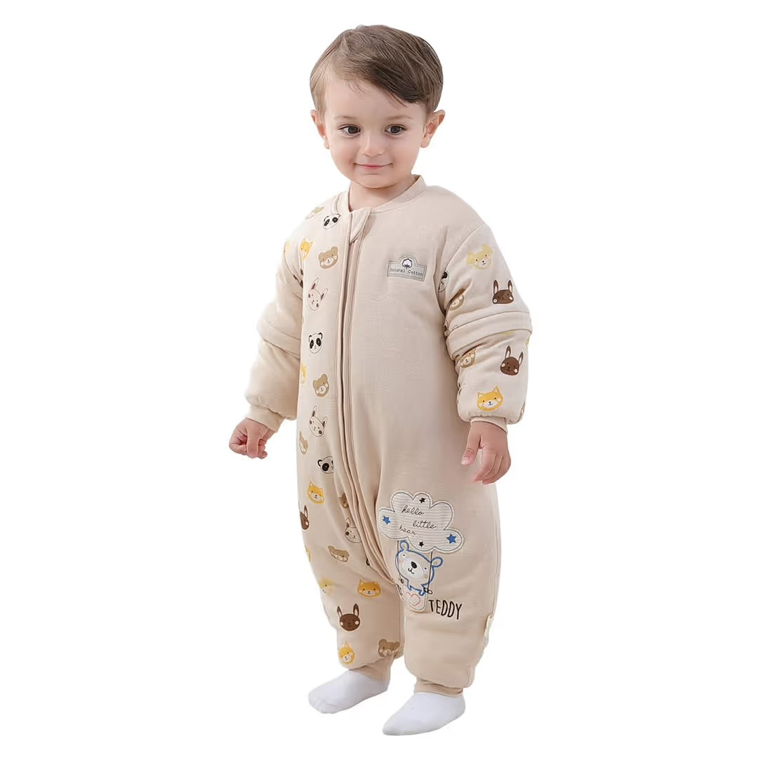 Mosebears Baby Sleeping Bag, 2.5 TOG baby sleep sack with Legs 80cm