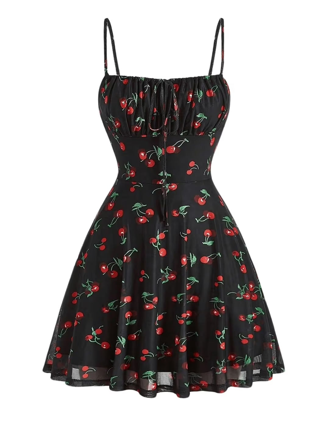 Stunning Cherry Strappy Dress Size Large 12-14
