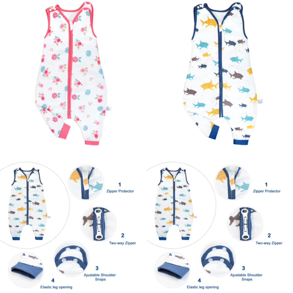 Summer 0.5 tog infant sleep bag 2 sizes - Bamboo material