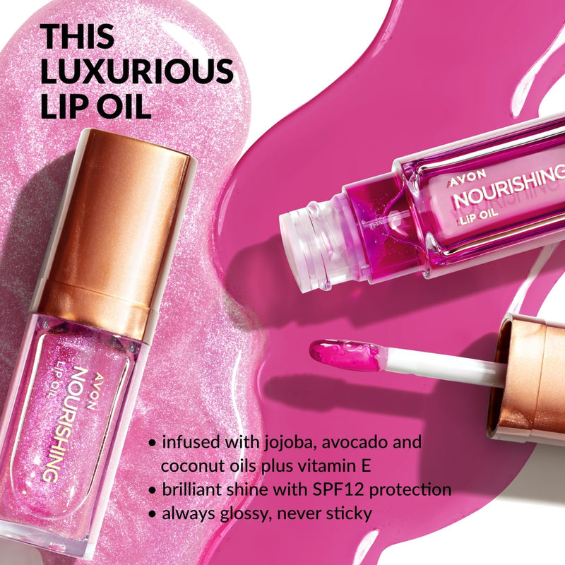 Avon True Nourishing Lip Oil Lip Gloss SPF 12