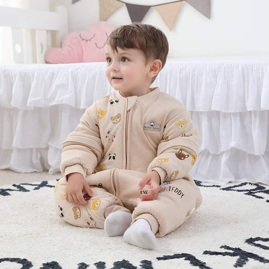 Mosebears Baby Sleeping Bag, 2.5 TOG baby sleep sack with Legs 80cm
