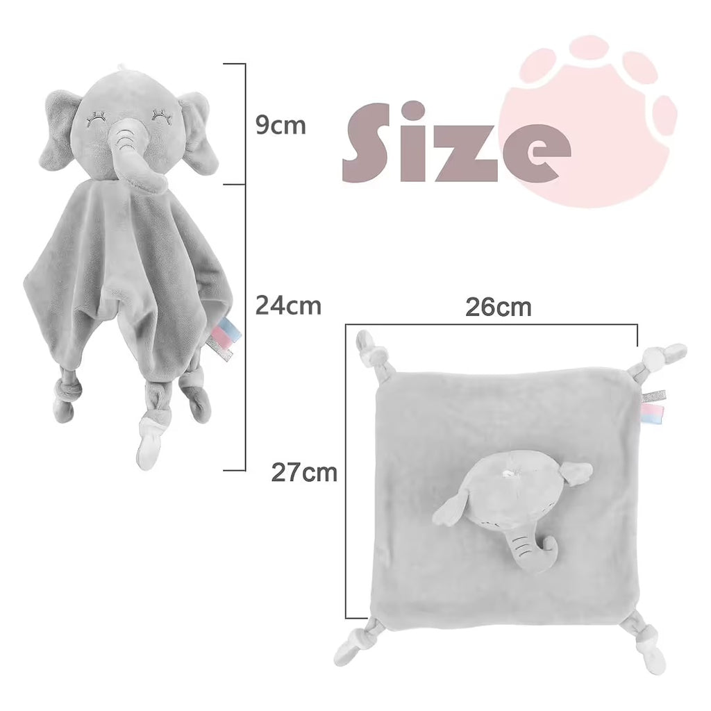 Vicloon Baby Comforter Blanket Soft Cuddle Toy for Infants – Elephant