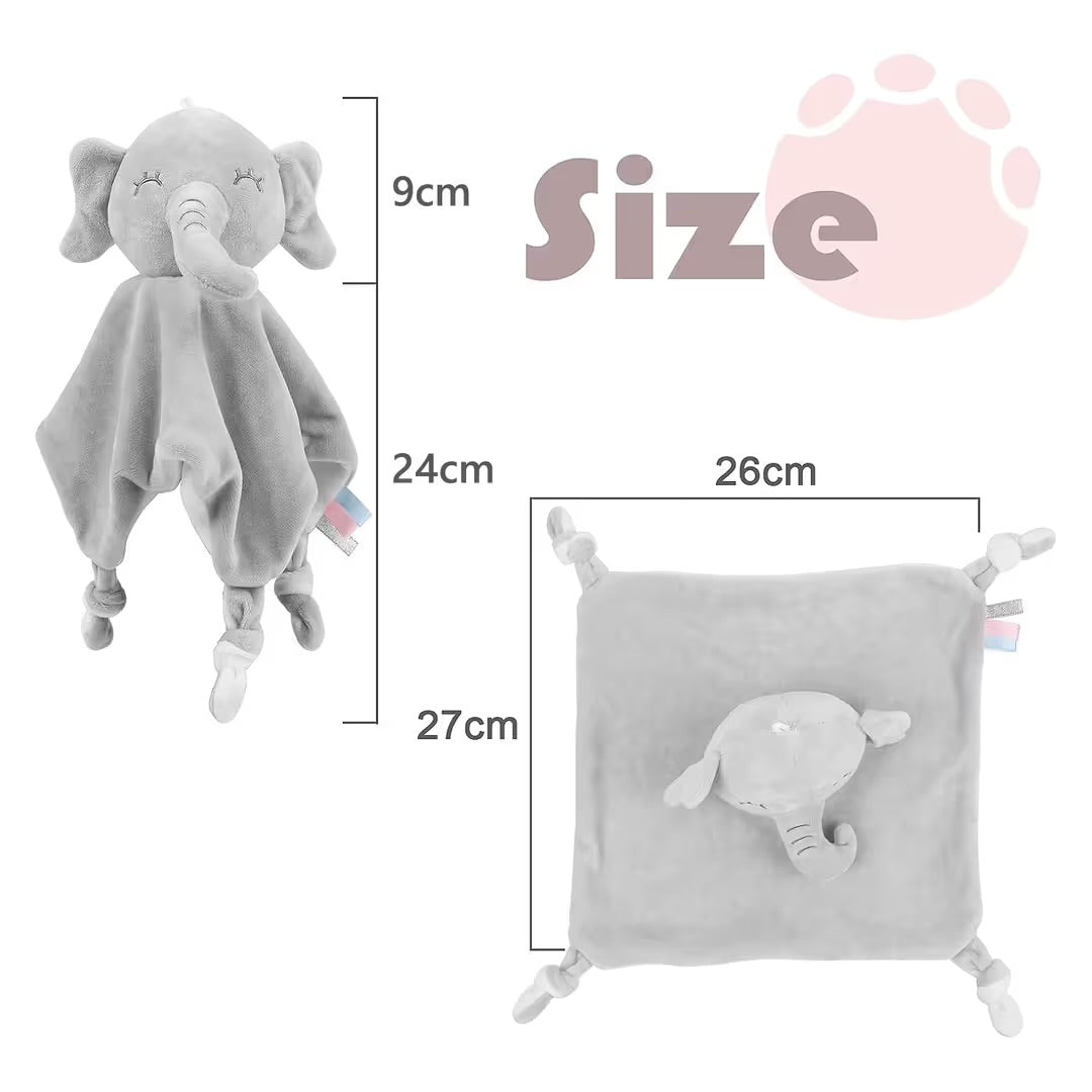 Vicloon Baby Comforter Blanket Soft Cuddle Toy for Infants – Elephant