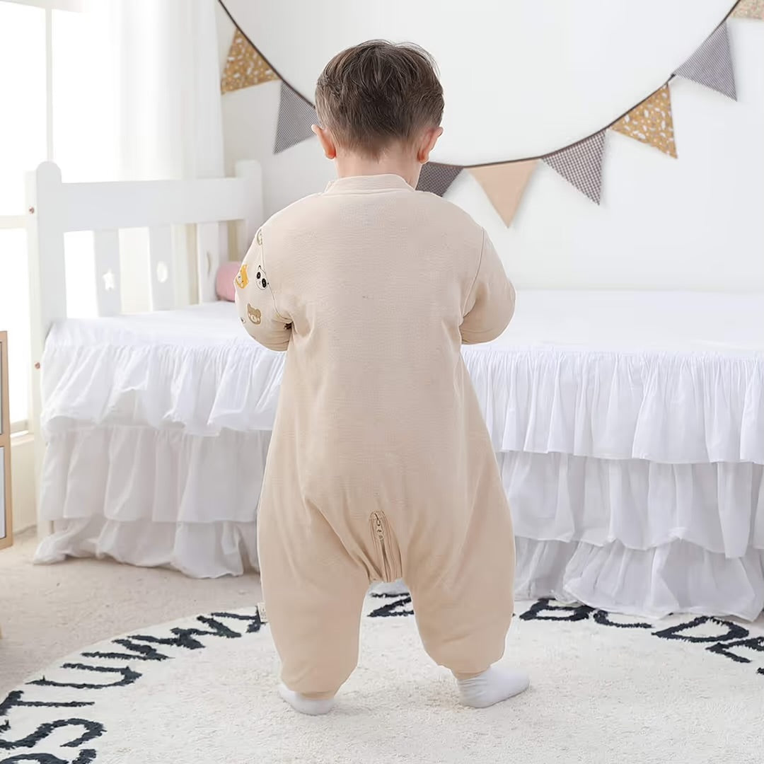 Mosebears Baby Sleeping Bag, 2.5 TOG baby sleep sack with Legs 80cm