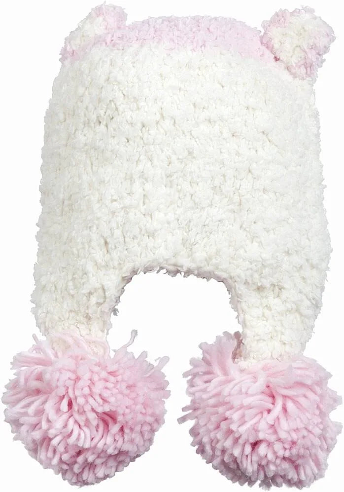 Girls Babaluno Pink Soft Fur Hat 0/12 or 12/24 months