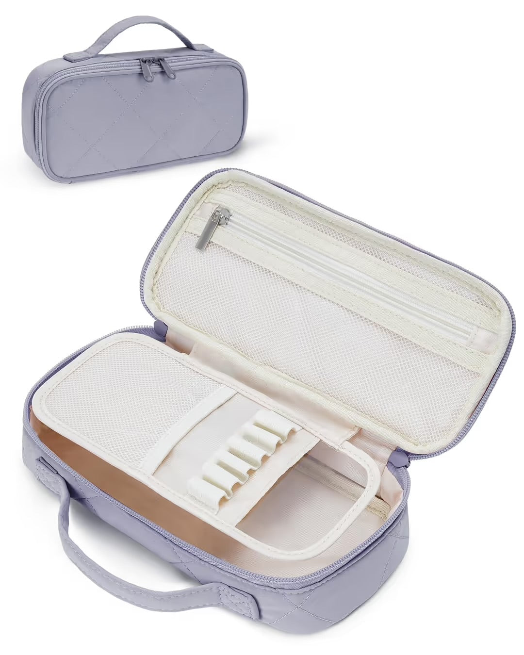 Large Capacity Pencil Case with 3 Compartments for School & Office