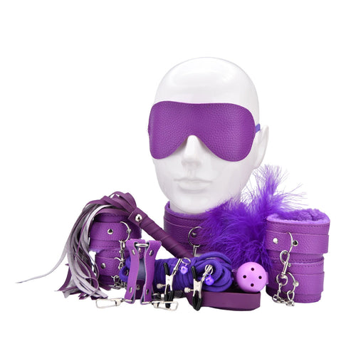 bound-to-play-bondage-kit-purple-11-piece