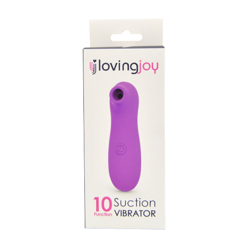 Loving Joy 10 Function Clitoral Suction Vibrator Purple - Small & Discreet