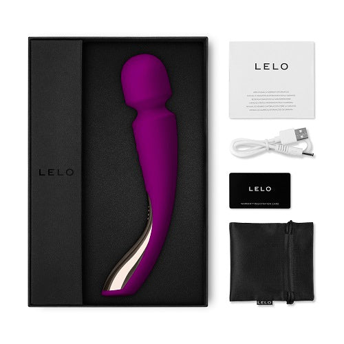 LELO Smart Wand 2 Medium Deep Rose - Waterproof and Rechargeable - Ultimate Play