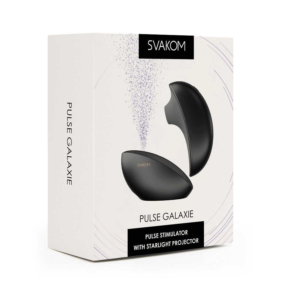 Svakom Galaxie Suction Vibrator with Mood Projector Midnight Black App Operated