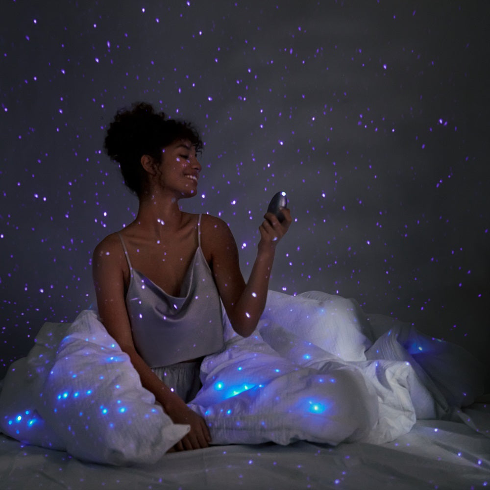 Svakom Galaxie Suction Vibrator with Mood Projector Metallic Lilac App Operated