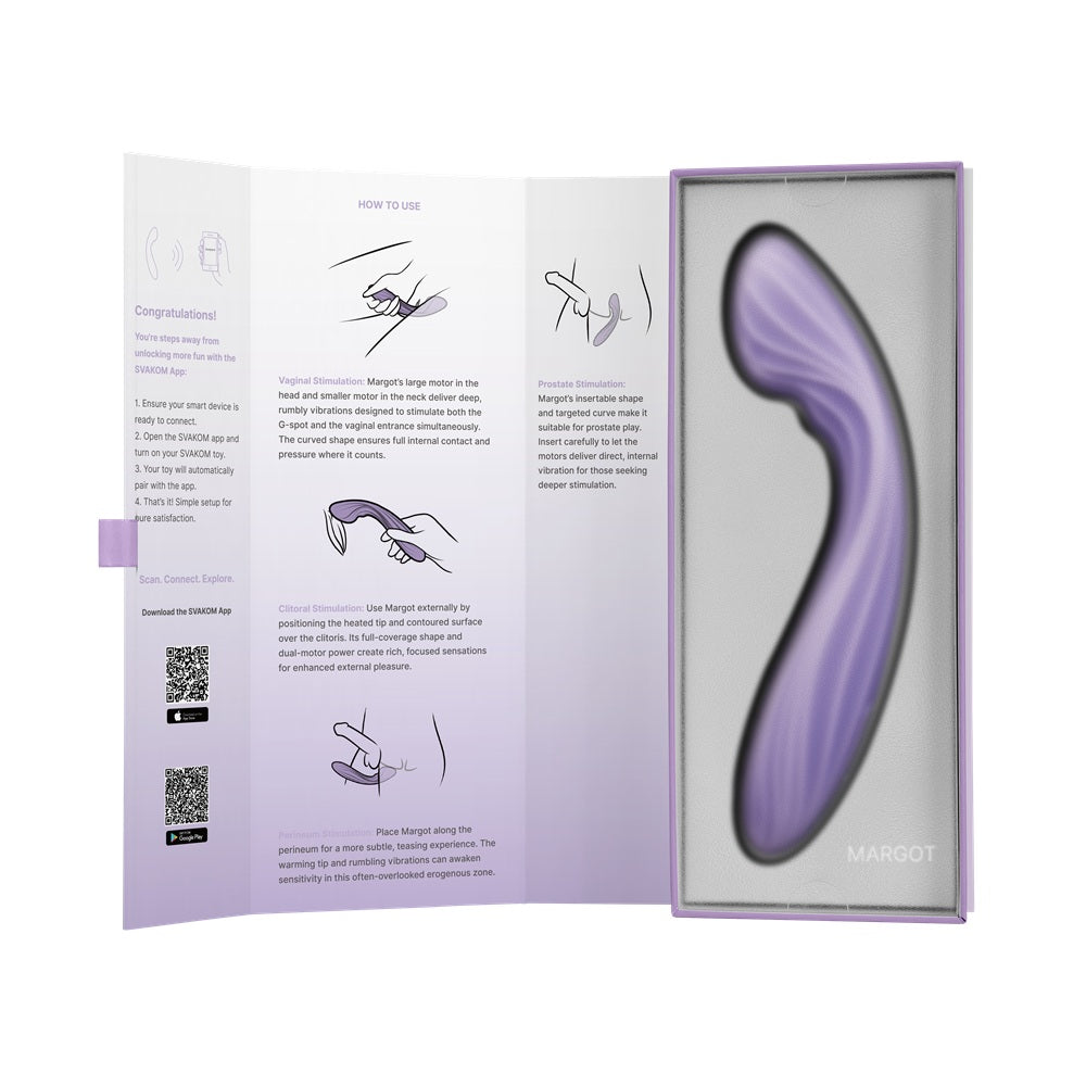 Svakom Margot G-Spot Vibrator - Lilac, Deep Vibration Power
