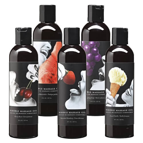 Earthly Body Edible Massage Oil - 8fl oz - Non Greasy choose you fav