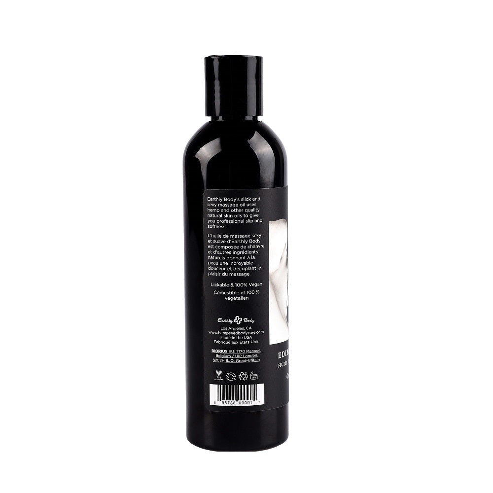 Earthly Body Edible Massage Oil - 8fl oz - Non Greasy choose you fav