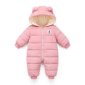 Baby Winter Snowsuit Hooded Warm Romper Insulated Jumpsuit - 9-12 Months