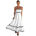 Obeeii Ric Rac Boho Summer Dress